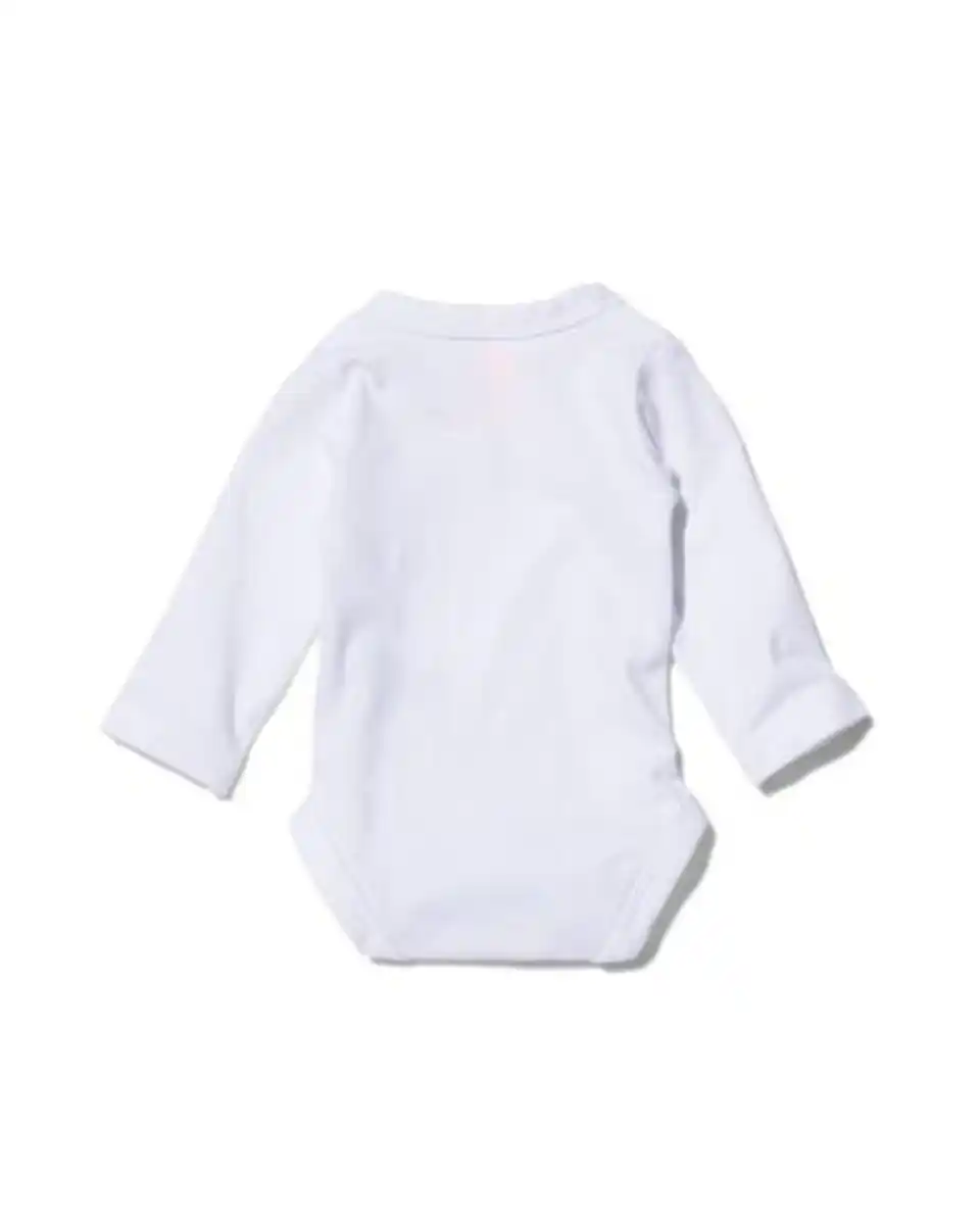 Bild 4 von Überschlag-Bodys - Bio-Baumwollstretch - 2 Stück weiß