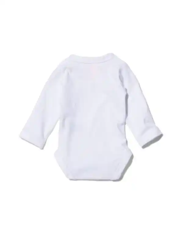 Bild 4 von Überschlag-Bodys - Bio-Baumwollstretch - 2 Stück weiß