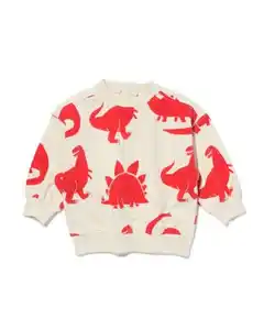 Baby-Pullover Dinosaurier ecru