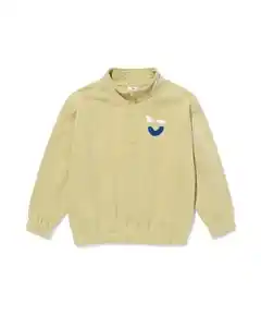 Kinderpullover mit Reißverschluss grün