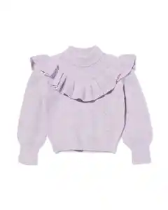 Kinder-Strickpullover violett