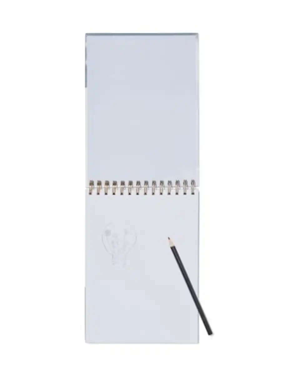 Bild 2 von Skizzenbuch, Spiralbindung, blanko, 25.4 x 18.6 cm, grau