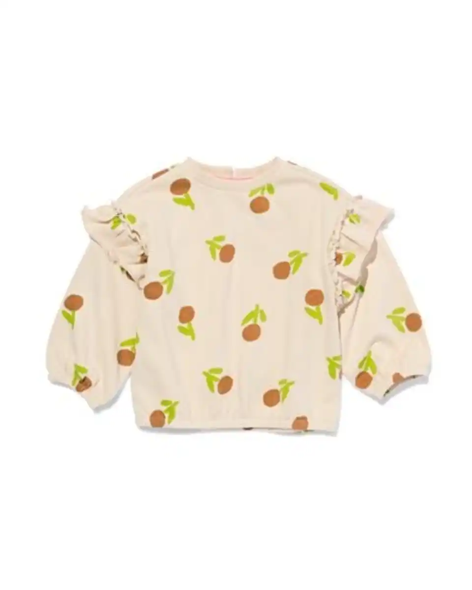 Bild 1 von Baby-T-Shirt, gerippt, Blumen ecru