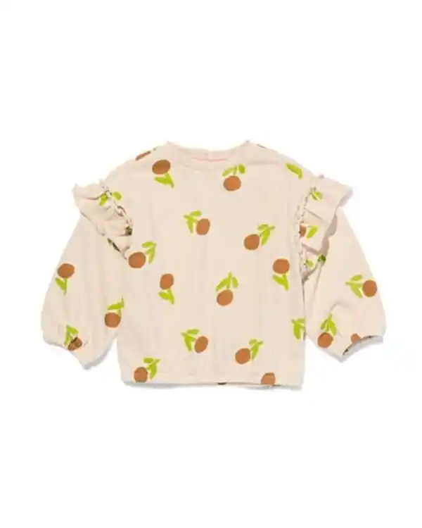 Bild 1 von Baby-T-Shirt, gerippt, Blumen ecru