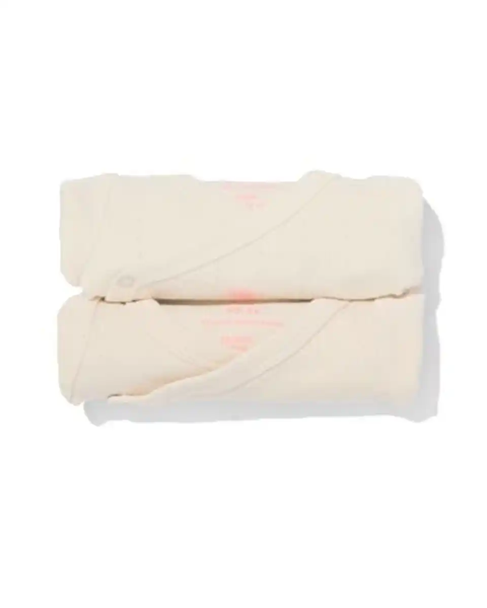 Bild 2 von größenflexibler Newborn-Wickelbody, Feinripp, Elasthan ecru