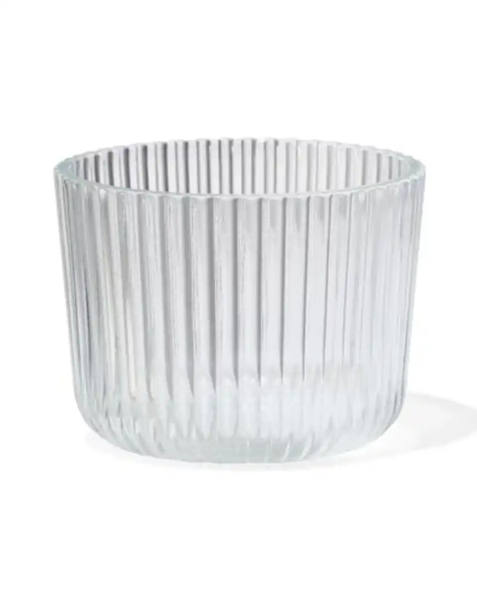 Bild 2 von Teelichthalter M Glas gerippt transparent