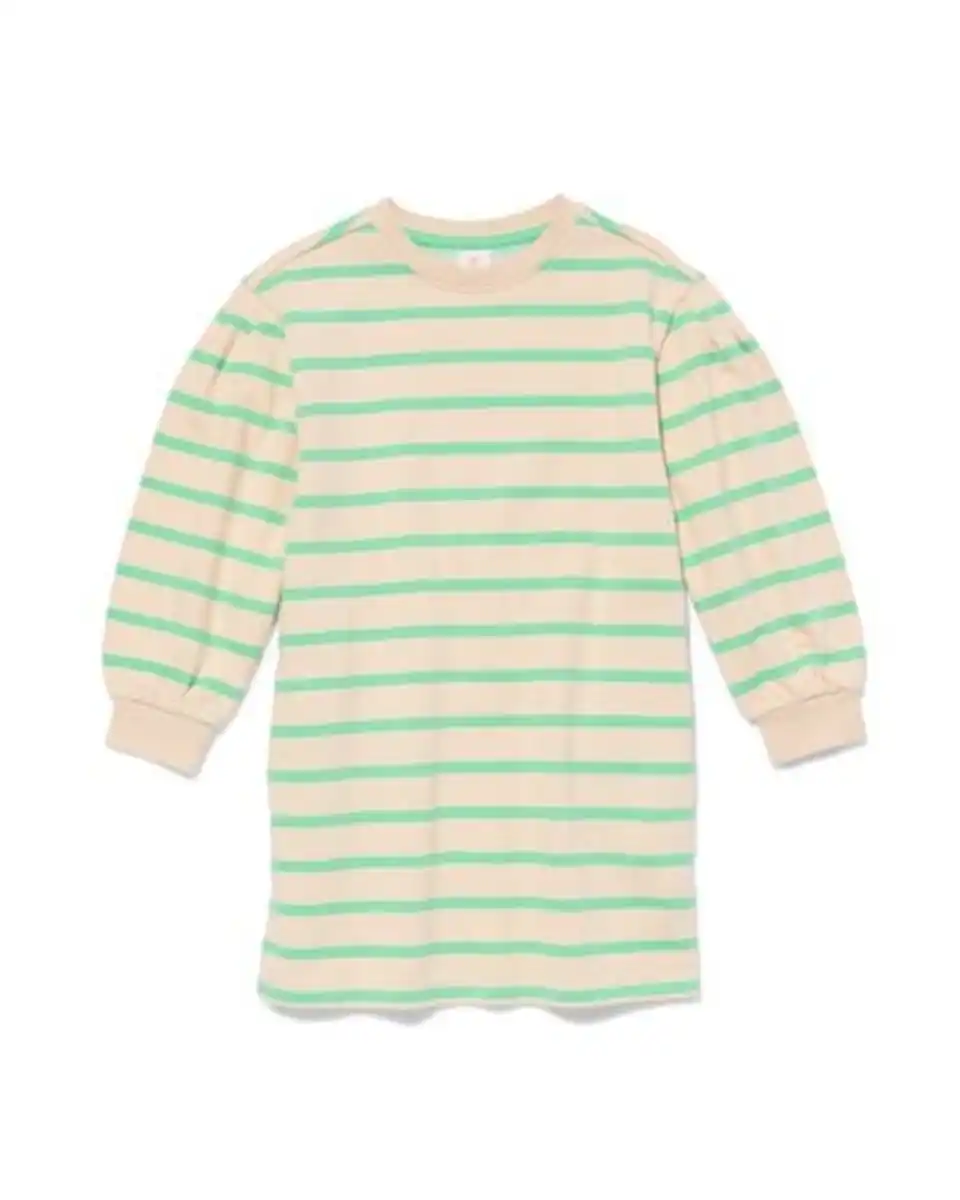Bild 1 von Kinder-Sweatkleid gestreift grün