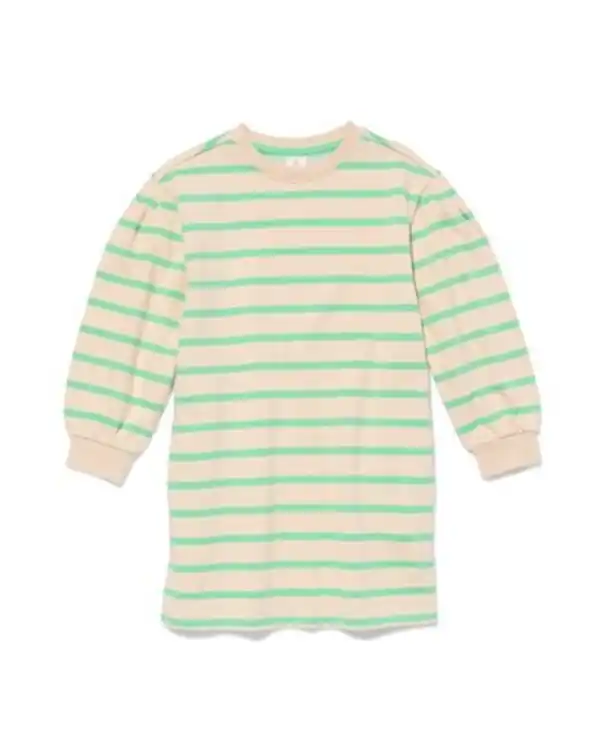 Bild 1 von Kinder-Sweatkleid gestreift grün