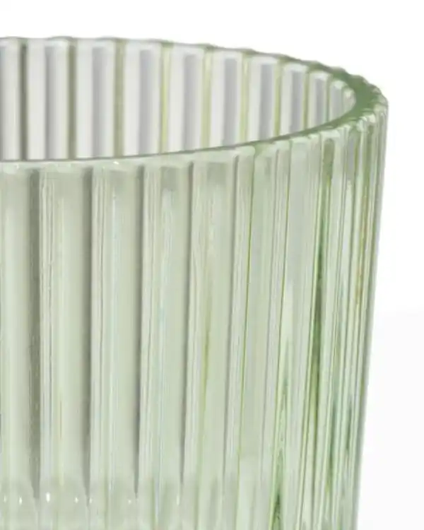 Bild 3 von Teelichthalter S Glas gerippt grün