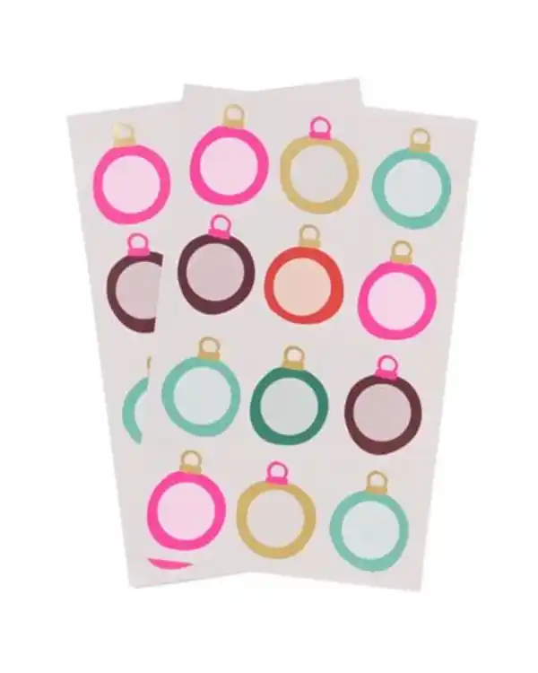 Bild 2 von Namensaufkleber Weihnachtskugel