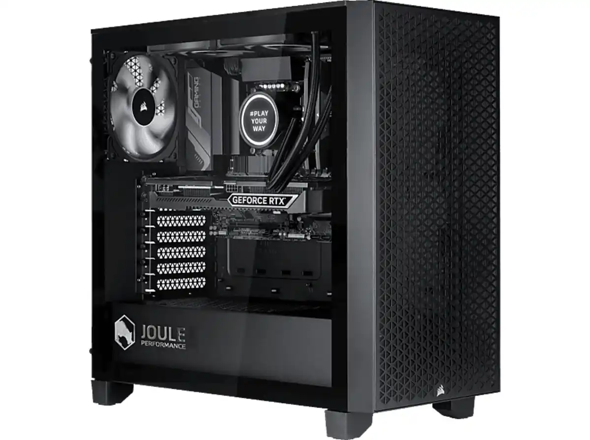 Bild 1 von JOULE PERFORMANCE L1129408, Gaming PC mit Intel® Core™ i9 i9-13900F Prozessor, 32 GB RAM, 2 TB SSD, NVIDIA GeForce RTX™ 4070, Windows 11 Home (64 Bit), Schwarz