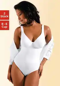 Nuance T-Shirt-Body (2er-Pack) mit Bügel, mit bodyforming Effekt, Shape wear Body, Shaping Body