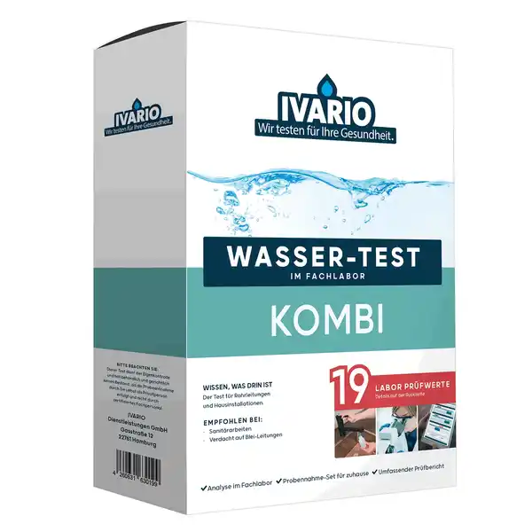 Bild 1 von IVARIO Wassertest 'Kombi' 19 Prüfwerte