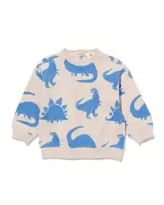 Baby-Pullover Dinosaurier sandfarben