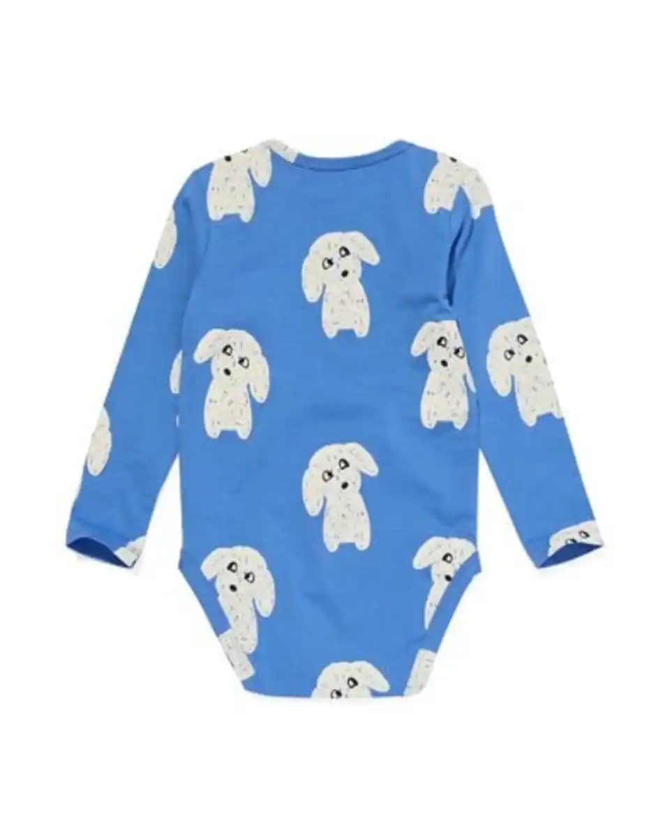 Bild 4 von Strampler aus Bio-Baumwolle mit Stretch, Hunde blau