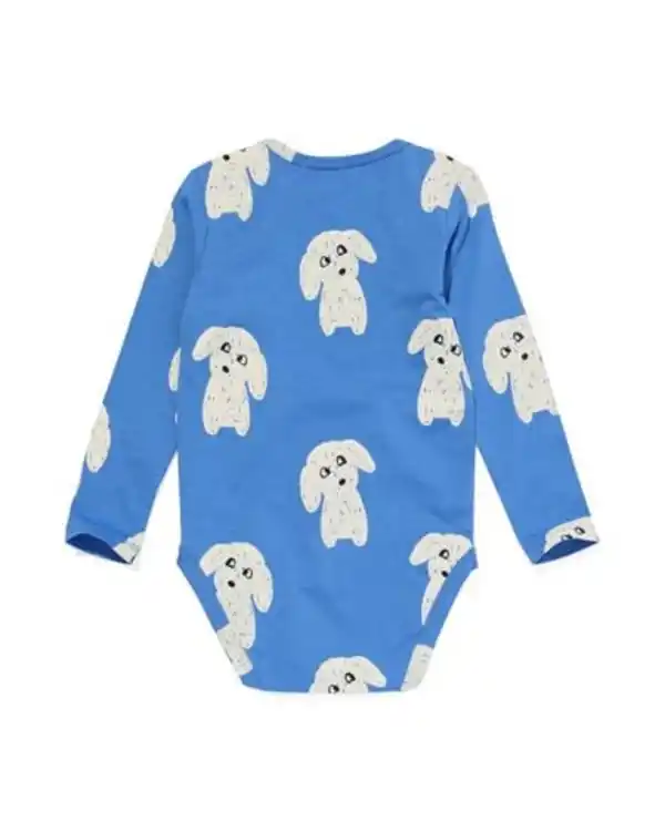 Bild 4 von Strampler aus Bio-Baumwolle mit Stretch, Hunde blau