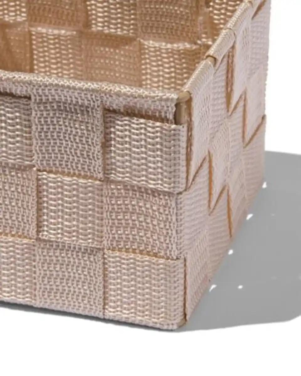 Bild 2 von Stoffkorb, beige, 13 x 13 x 9 cm