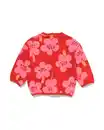 Bild 3 von Baby Sweater Blumen rot