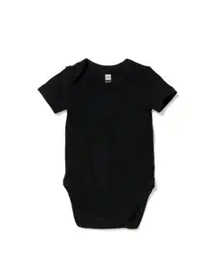 Baby-Body mit Elasthan schwarz