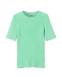 Damenpullover aus Rippenstrick grün