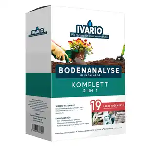 IVARIO Bodentest '2-in-1 Komplett' 19 Prüfwerte