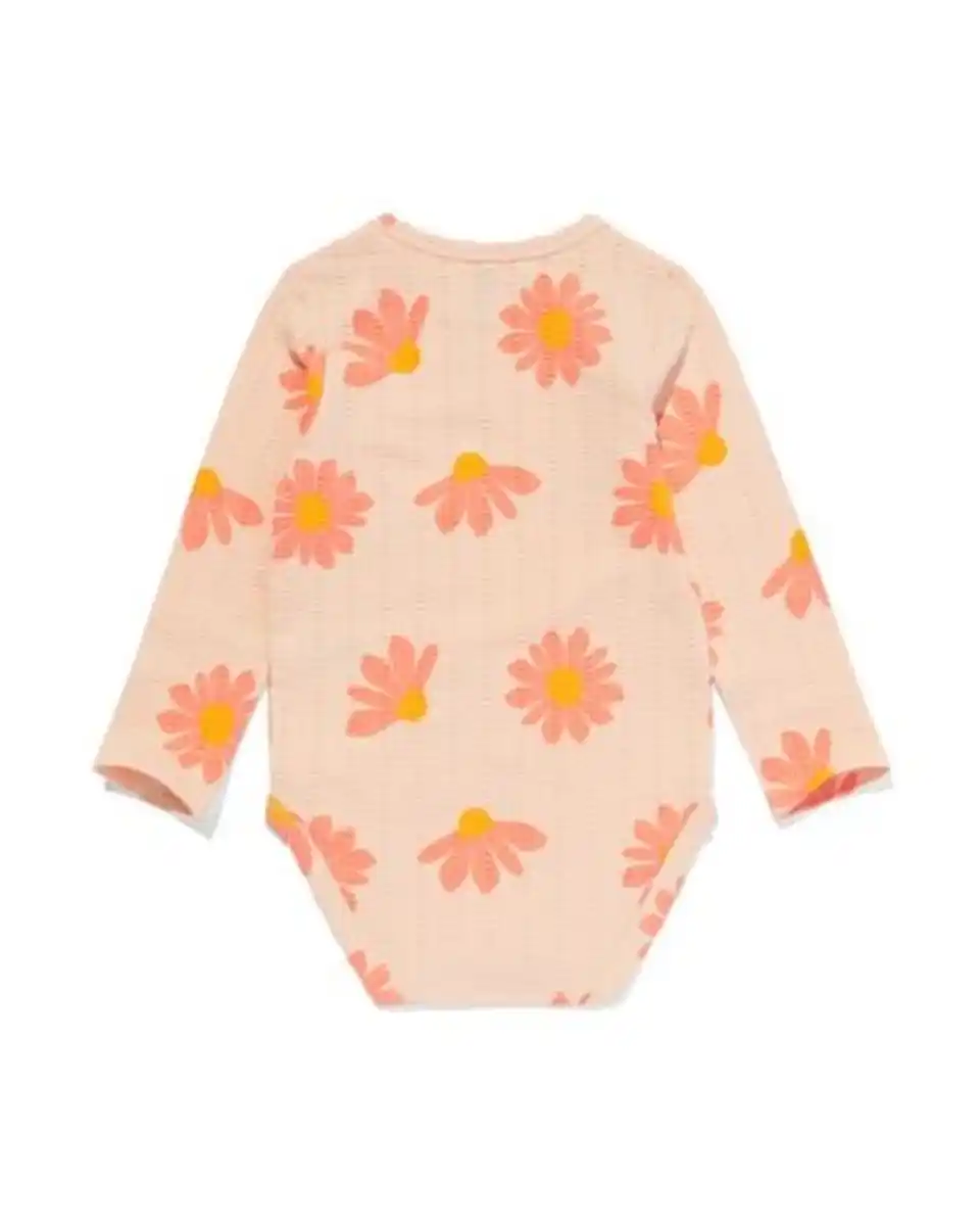 Bild 4 von Strampler aus Bio-Waffelbaumwolle mit Stretch, Blumen rosa