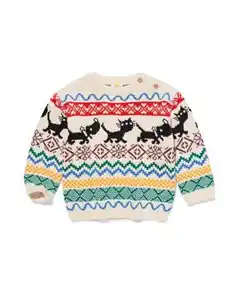 Baby-Pullover, Nordic Takkie ecru