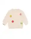 Bild 1 von Baby-Sweater Aufnäher Glitzer ecru