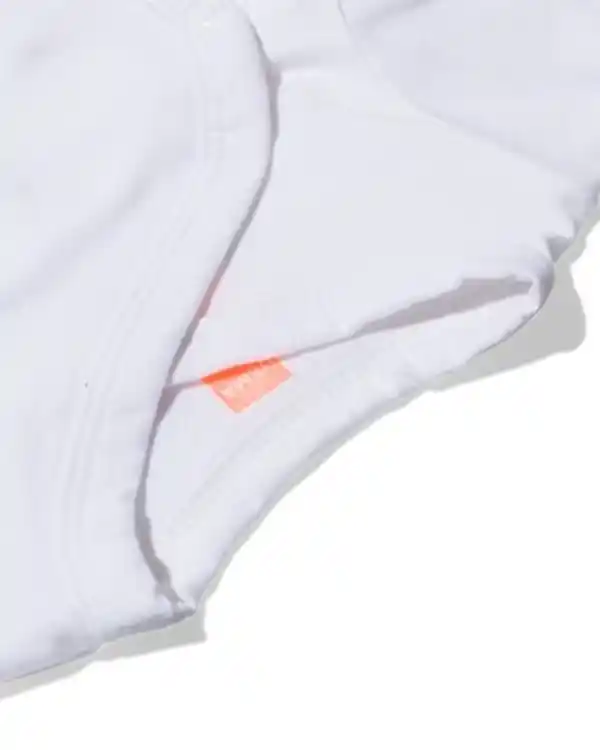 Bild 3 von Überschlag-Bodys - Bio-Baumwollstretch - 2 Stück weiß