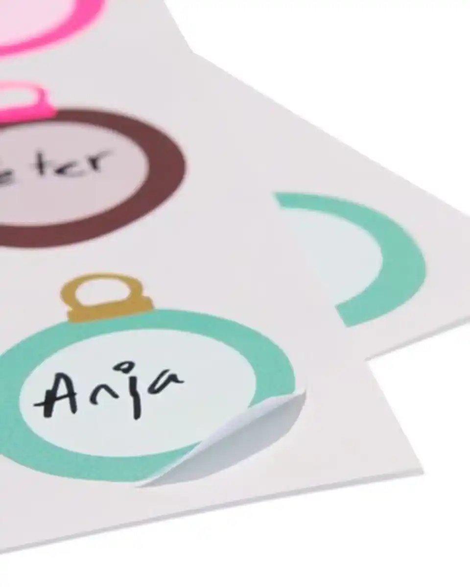 Bild 3 von Namensaufkleber Weihnachtskugel