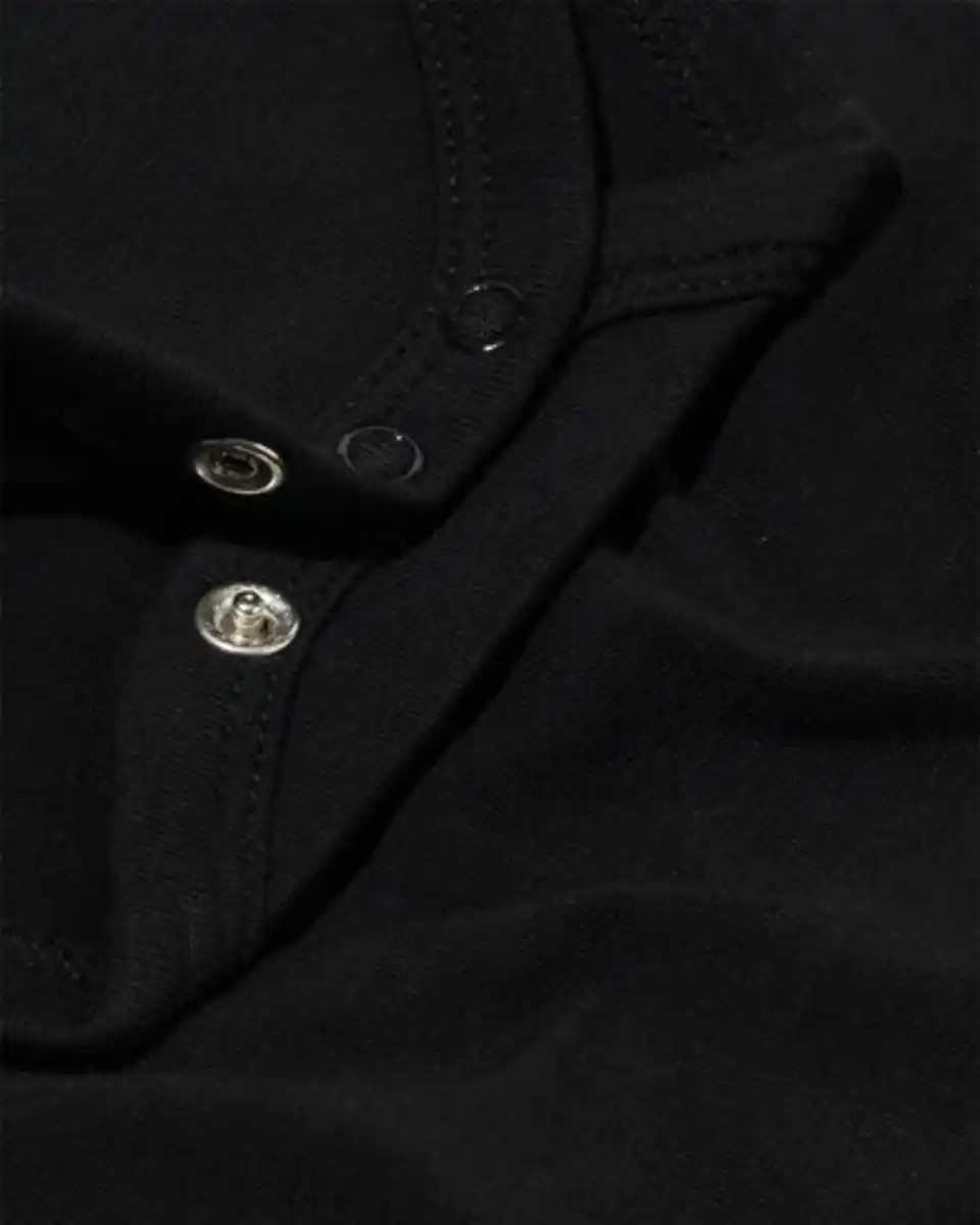 Bild 3 von Baby-Body mit Elasthan schwarz
