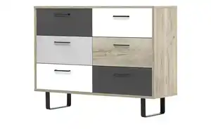 Kommode  Ortona ¦ mehrfarbig ¦ Maße (cm): B: 118 H: 86 T: 35 Kommoden & Sideboards > Kommoden - Sconto