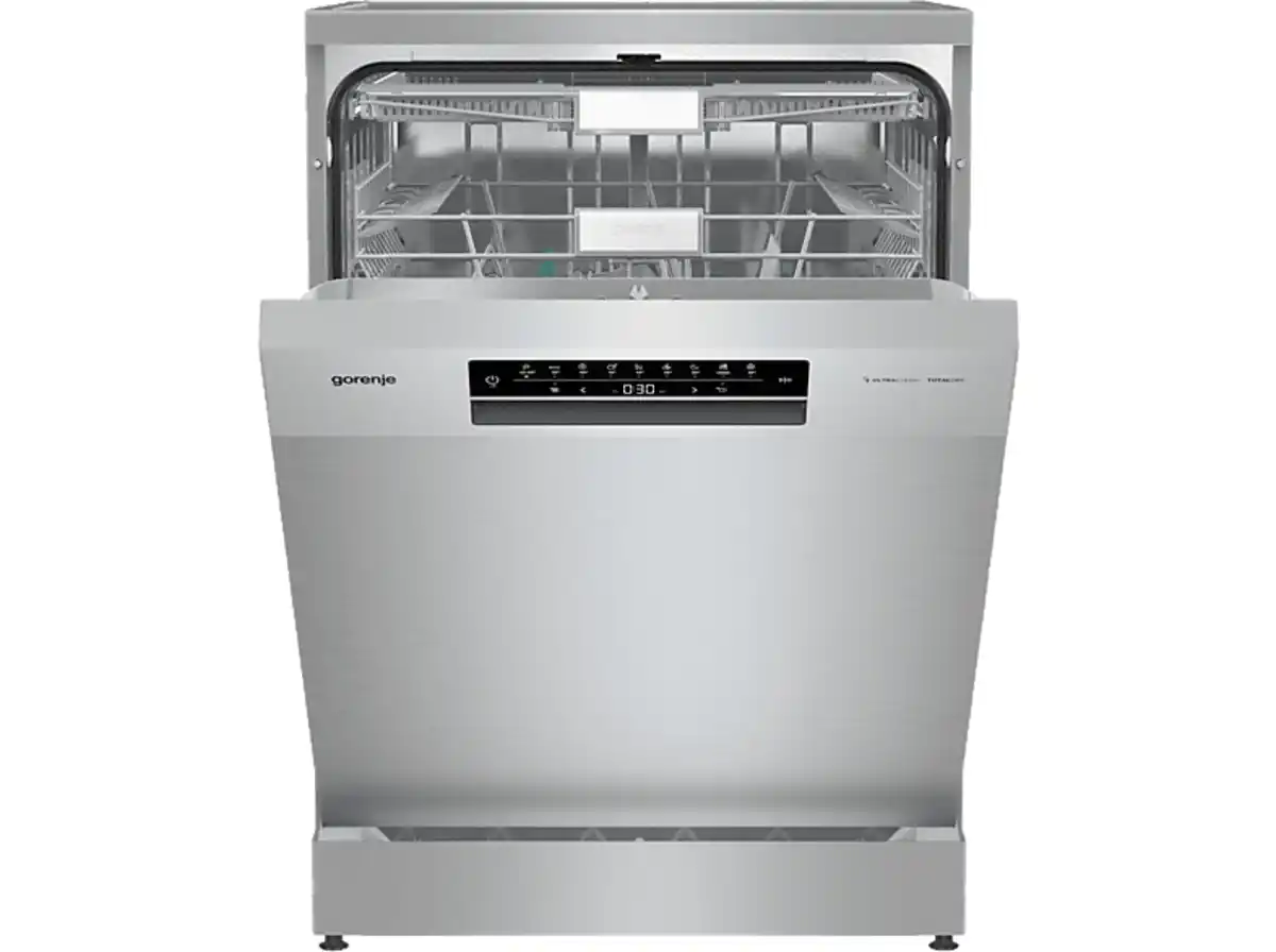 Bild 1 von GORENJE ULTRAFS16AESX Geschirrspüler (Freistehend mit Unterbaumöglichkeit, 599 mm breit, 42 dB (A), A), Edelstahl