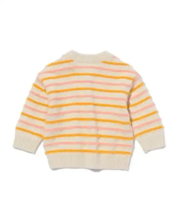 Bild 4 von Baby-Pullover flauschig gestreift ecru
