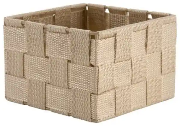 Bild 1 von Stoffkorb, beige, 13 x 13 x 9 cm