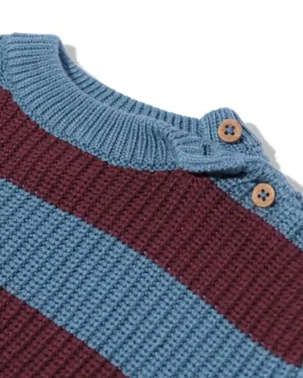 Bild 3 von Babypullover gestreift blau