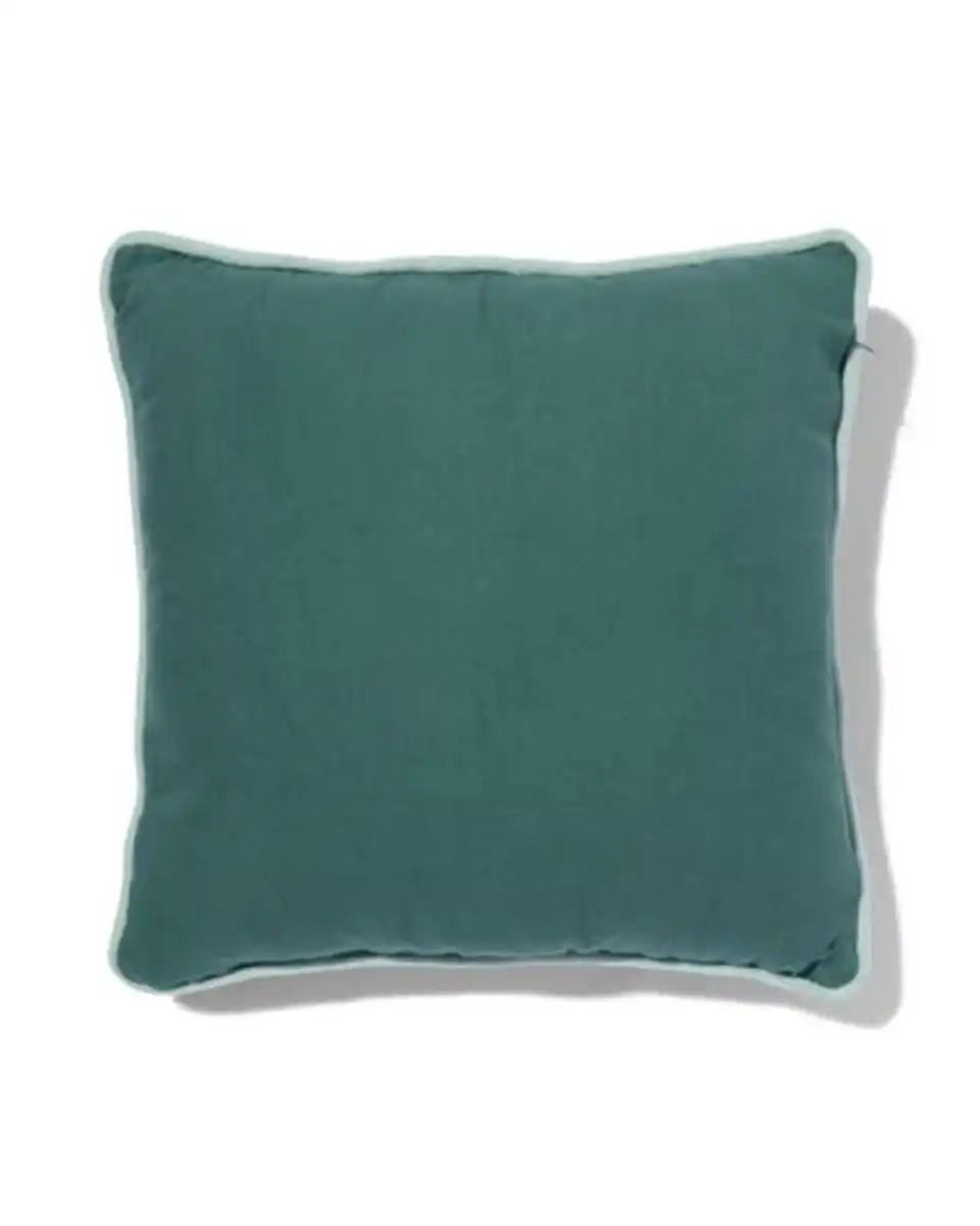 Bild 2 von Velours-Zierkissen mit Bezug in Grün, 40 x 40