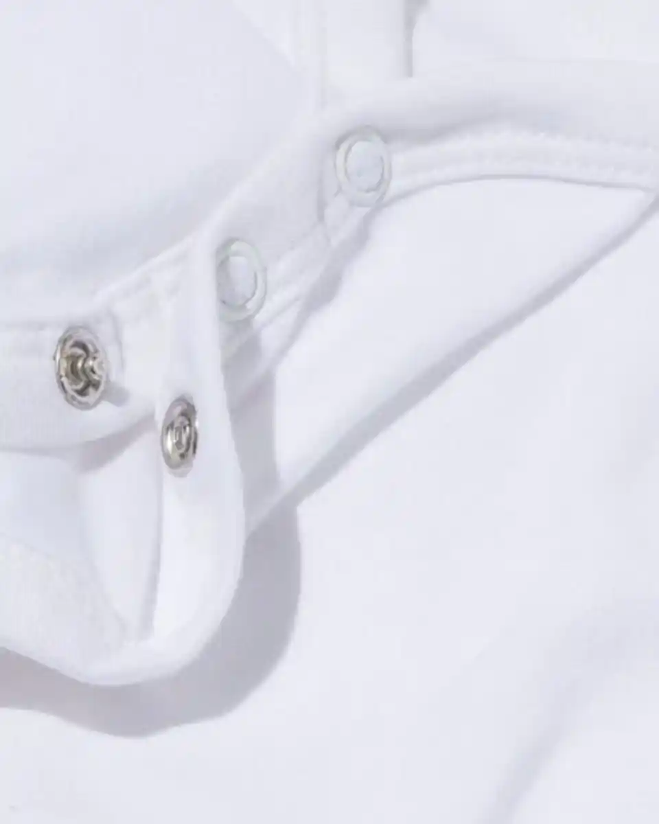 Bild 2 von Überschlag-Bodys - Bio-Baumwollstretch - 2 Stück weiß