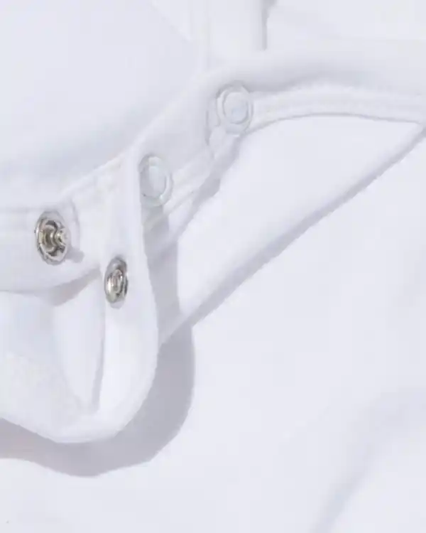 Bild 2 von Überschlag-Bodys - Bio-Baumwollstretch - 2 Stück weiß