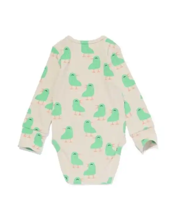 Bild 4 von Gerippter Strampler zum Mitwachsen mit Bambus, Stretch, Küken beige