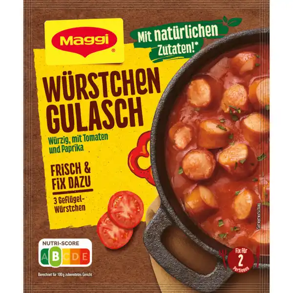 Bild 1 von 3 x Maggi Gewürzmischung Würstchengulasch