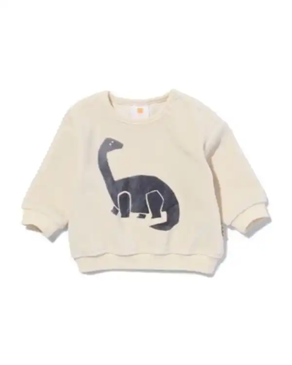 Bild 1 von Babypullover aus Frottee mit Dino ecru