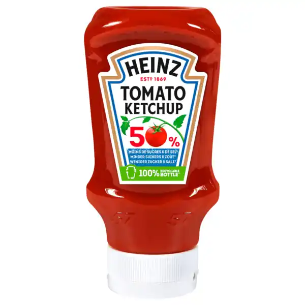 Bild 1 von Heinz Tomato Ketchup 50% weniger Zucker & Salz 500ml