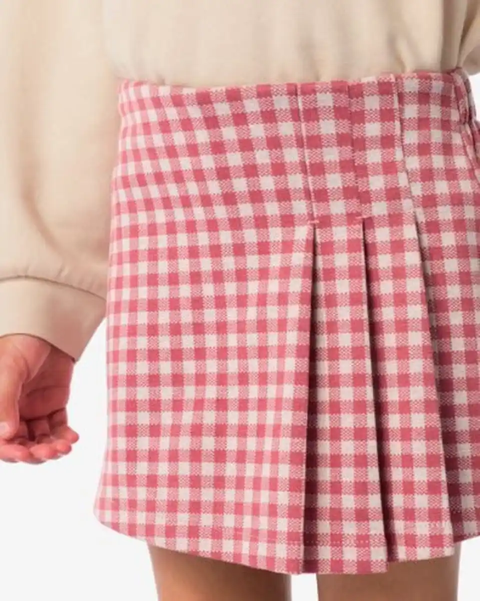 Bild 4 von Kinder-Hosenrock kariert rosa