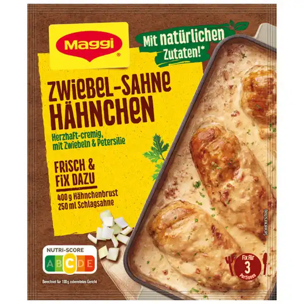 Bild 1 von 2 x Maggi Fix Zwiebeln Sahne Hähnchen