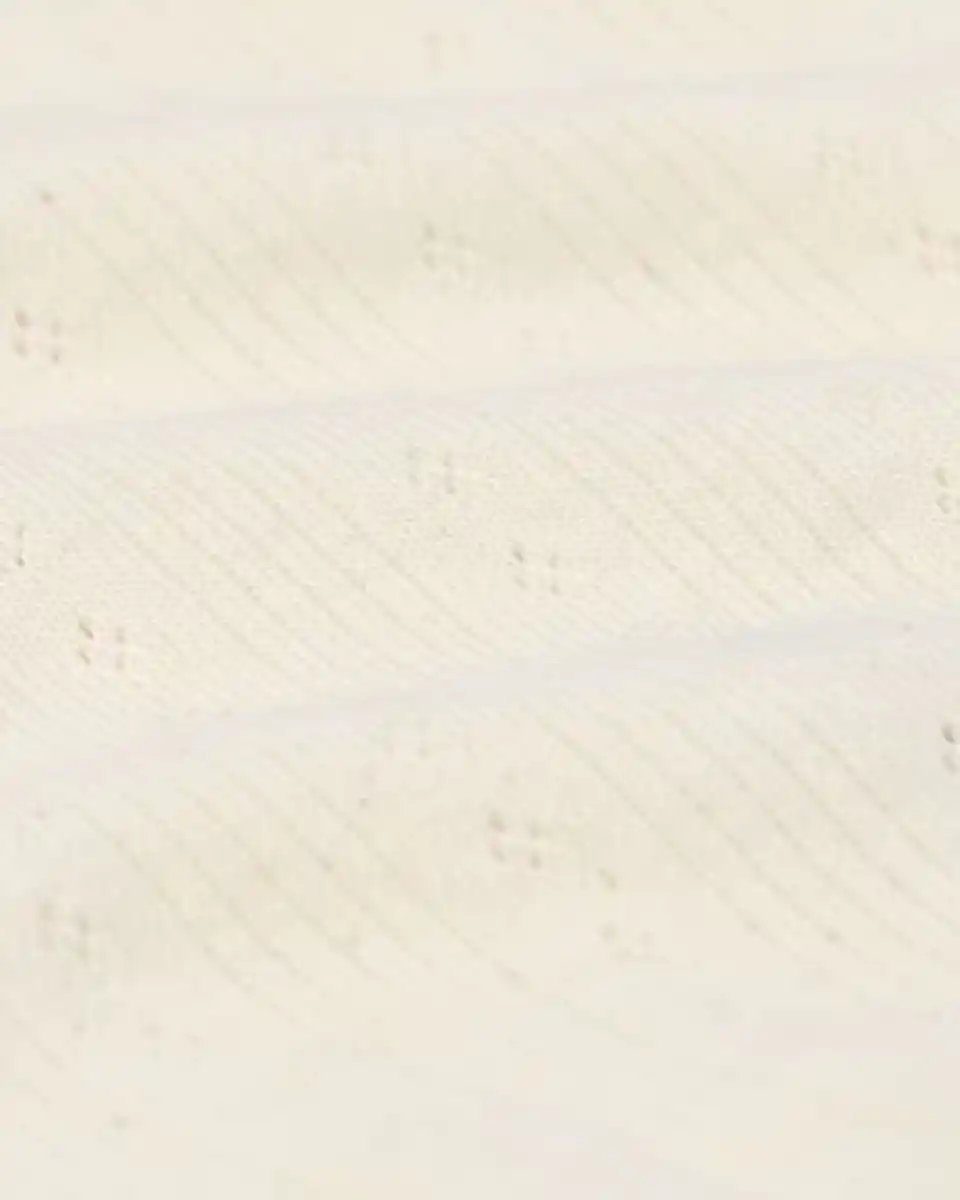 Bild 3 von größenflexibler Newborn-Wickelbody, Feinripp, Ajourmuster, Elasthan ecru