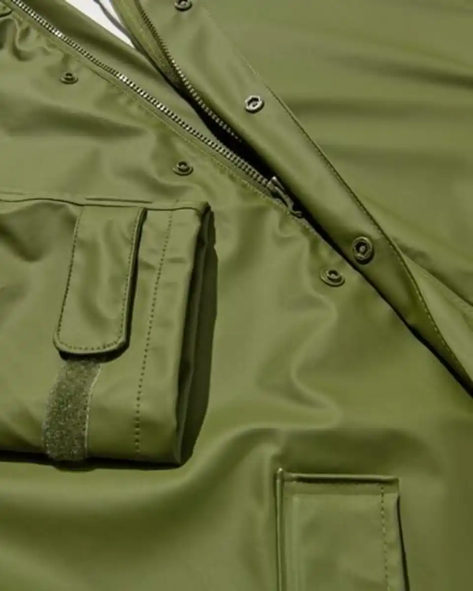 Bild 2 von Wasserdichter Regenmantel für Erwachsene grün