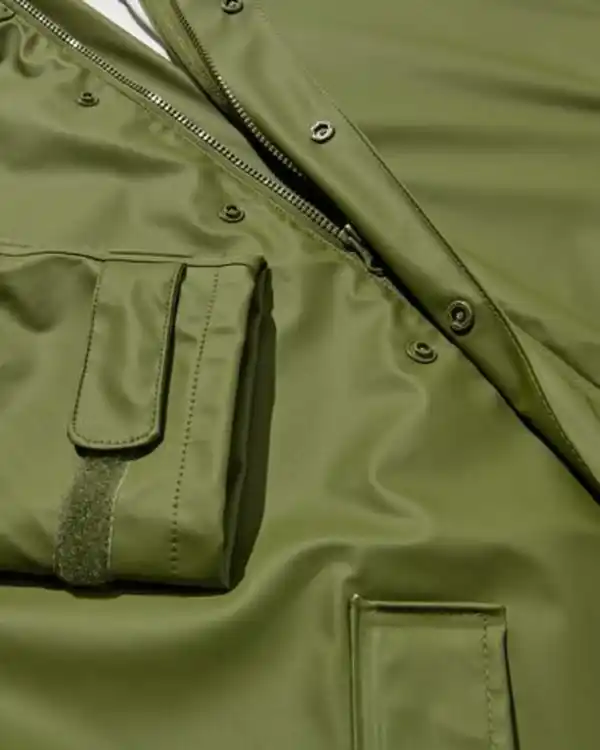 Bild 2 von Wasserdichter Regenmantel für Erwachsene grün