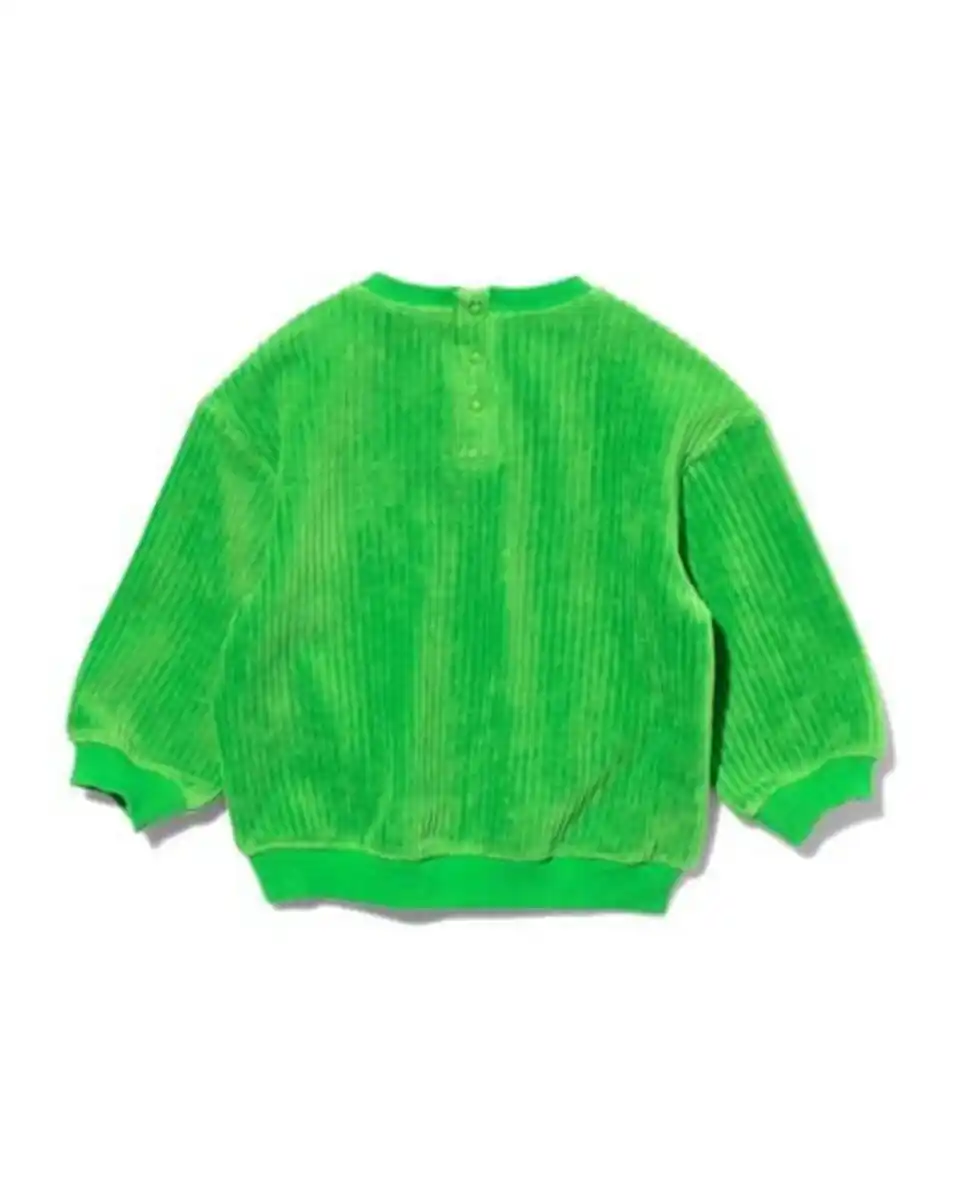 Bild 3 von Baby Sweater, gerippt, Samt grün