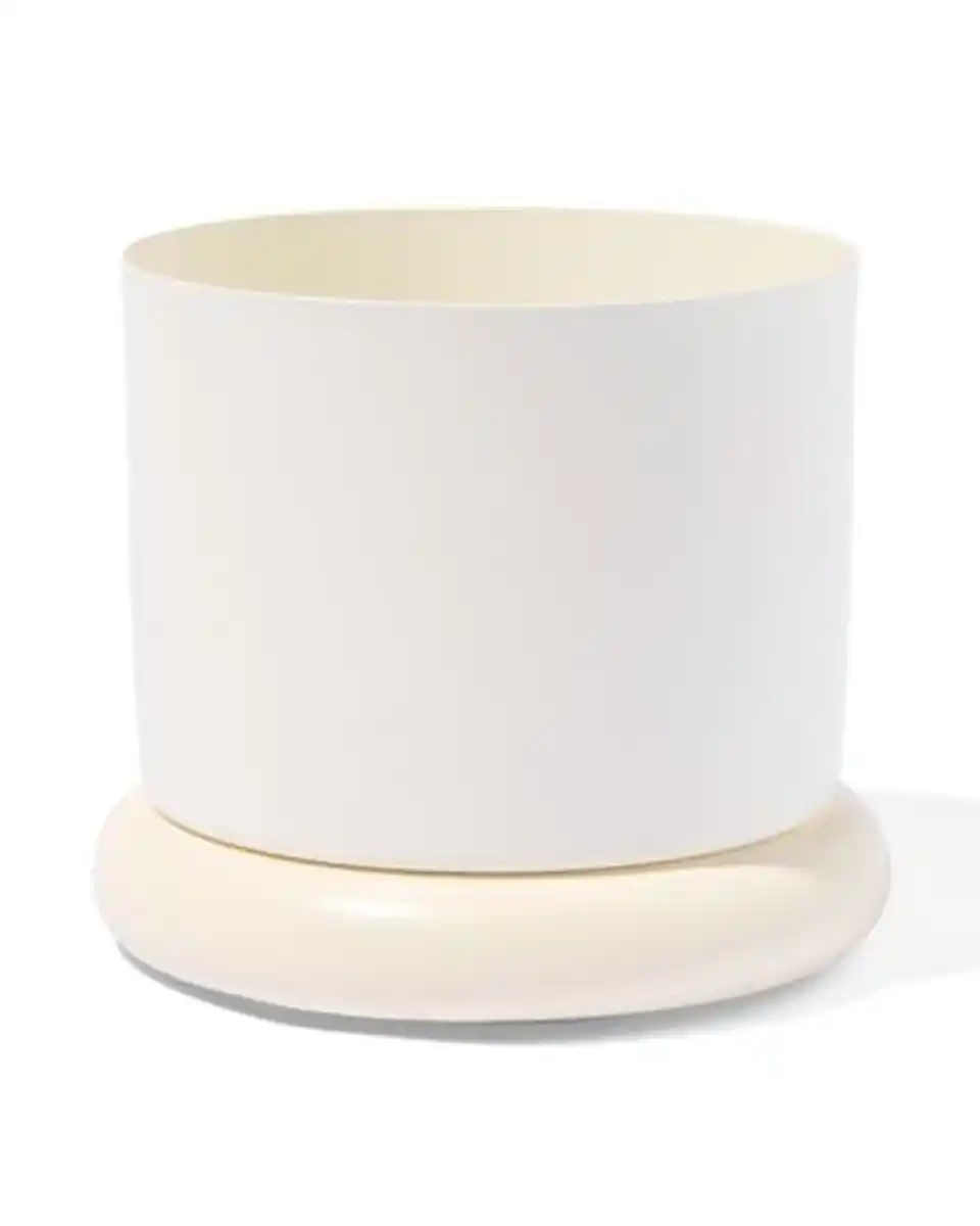 Bild 3 von Blumentopf Ø15,5x12cm, Metall, Weiß